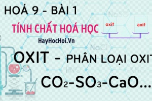 Tính chất hoá học của oxit, phân loại oxit và bài tập - hoá 9 bài 1